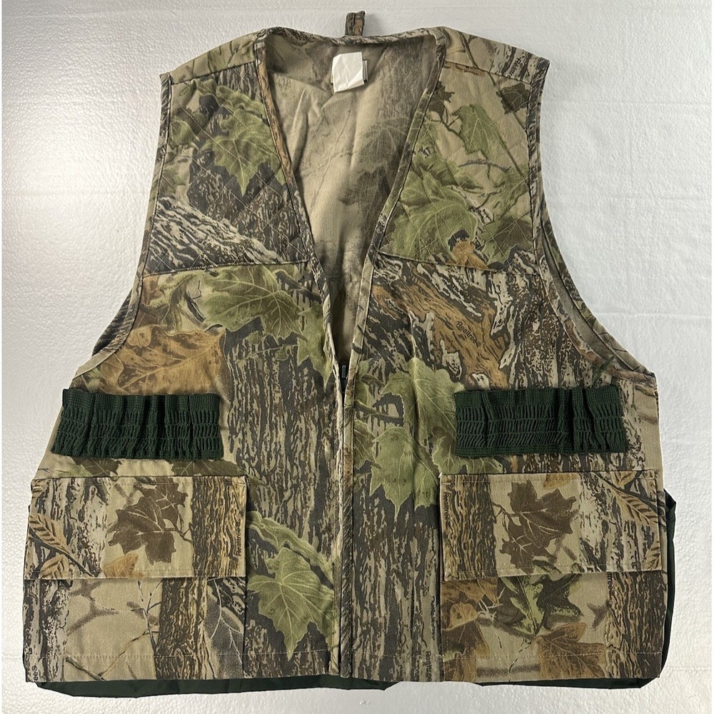 Vintage Ozark Trail Small Game Camo Bird Dove Realtree Hunting Vest Size L Large